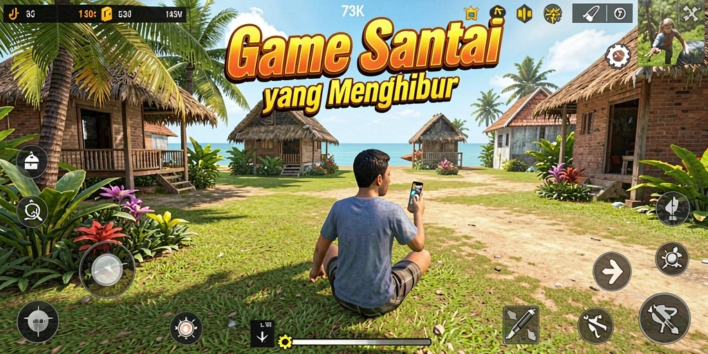 Screenshot gameplay 73K yang menunjukkan keseruan permainan Casual.