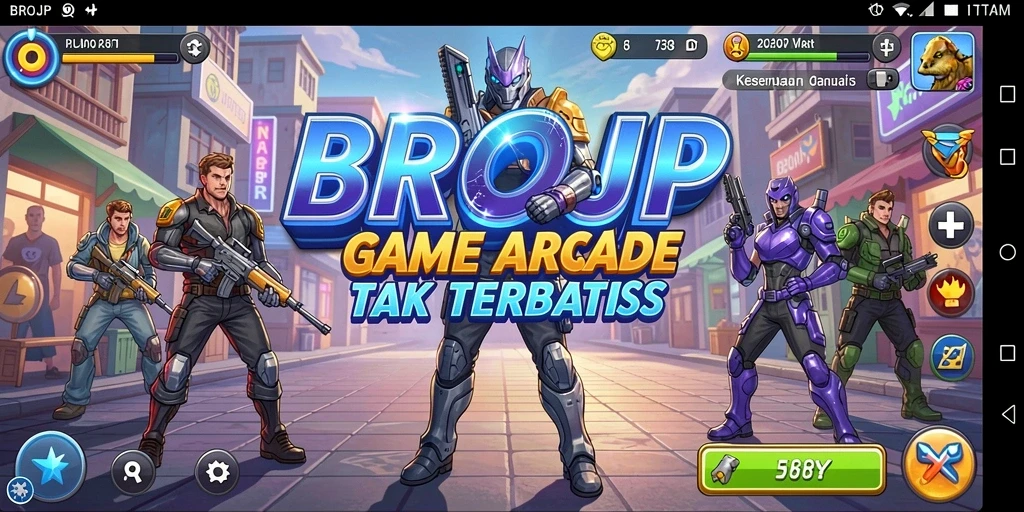 Tampilan gameplay BROJP yang penuh aksi dan tantangan menarik.