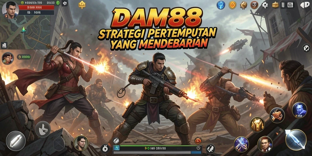Tampilan gameplay yang intens dan mendebarkan di DAM88.