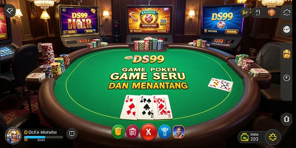 Tampilan gameplay poker yang seru di DS99.