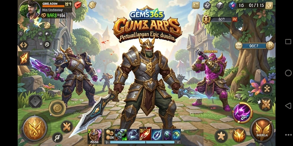 Gameplay seru dan karakter yang menarik dalam GEMS365.