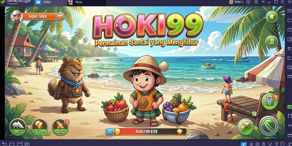 Tampilan gameplay HOKI99 yang cerah dan menarik.