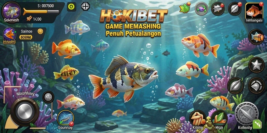 Tangkapan ikan besar dalam aksi gameplay HOKIBET.