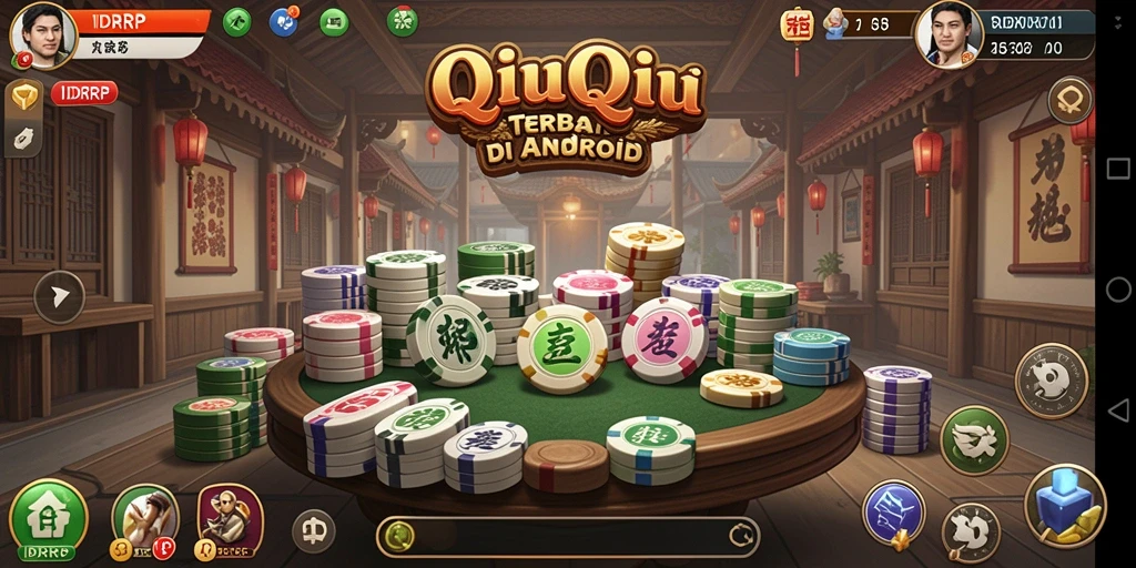 Tampilan gameplay seru dari IDRRP - permainan QiuQiu.