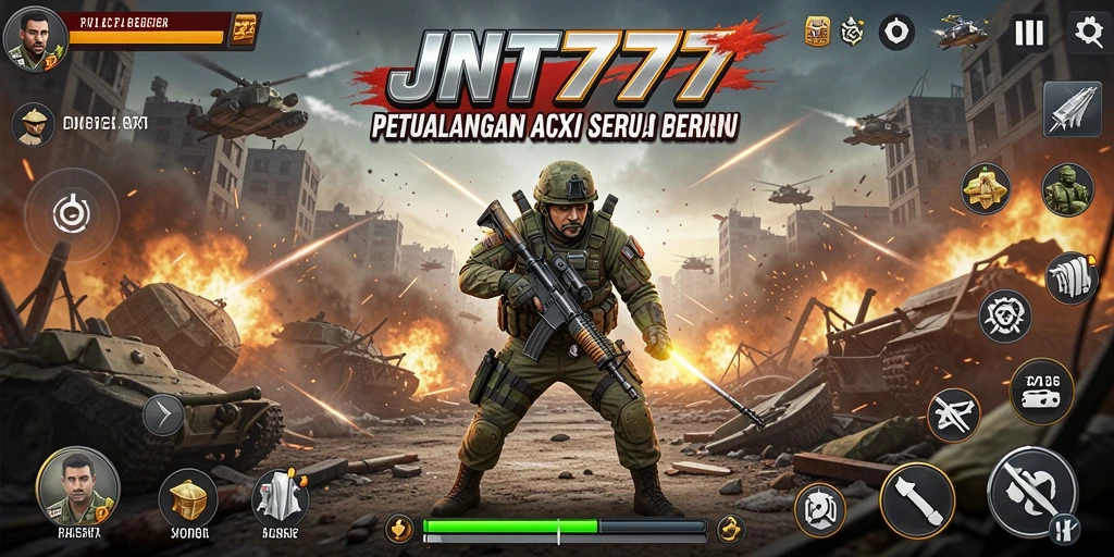 Screenshot JNT777 menunjukkan aksi pertarungan yang mendebarkan di dalam permainan.