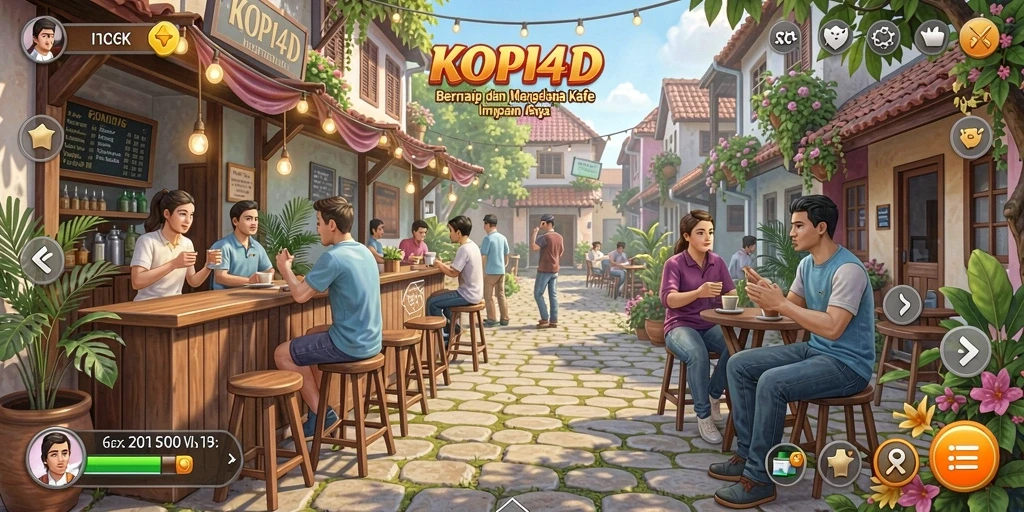 Tampilan gameplay KOPI4D yang menarik dan interaktif.