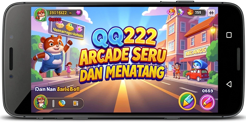 Tampilan gameplay seru dalam QQ222 yang menguji kecepatan dan keterampilan.