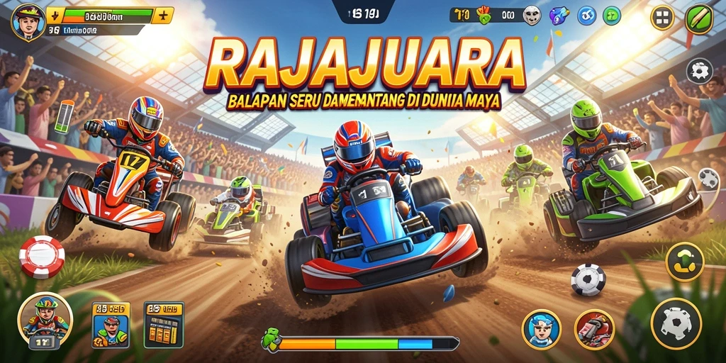 Gameplay menarik dan seru dalam balapan RAJAJUARA.