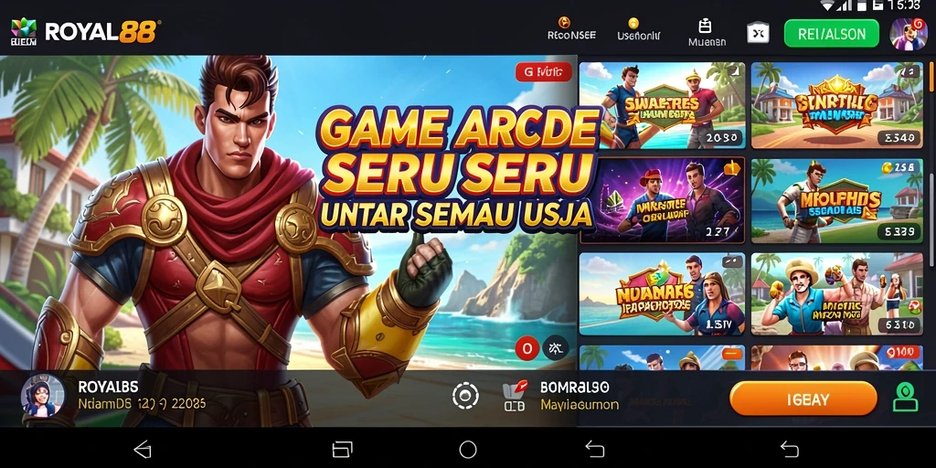Screenshot gameplay ROYAL88 yang seru dan menantang.