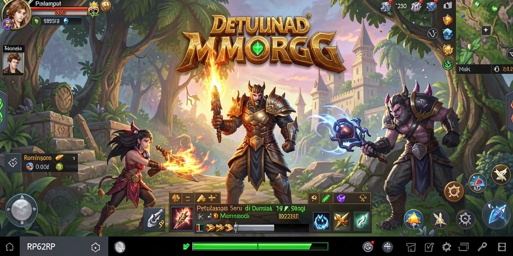 Tampilan gameplay RPG yang menakjubkan dan interaktif.