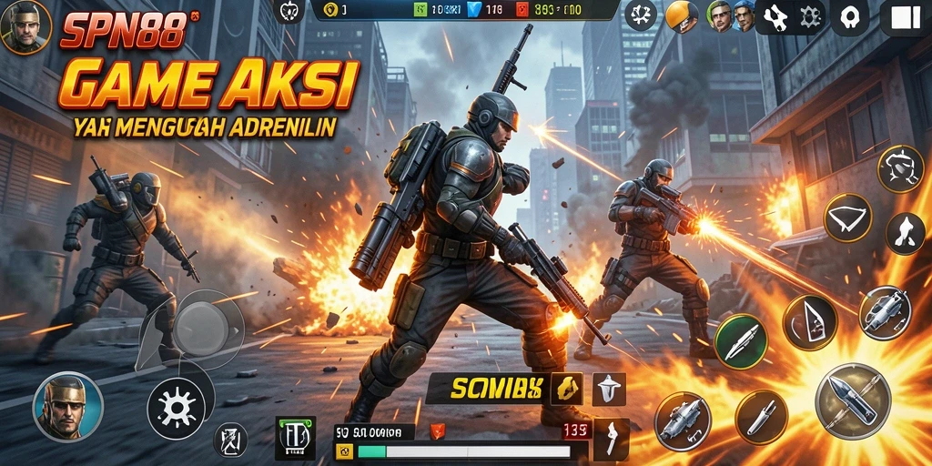 Tampilan gameplay menegangkan di SPN88 dengan aksi yang seru.