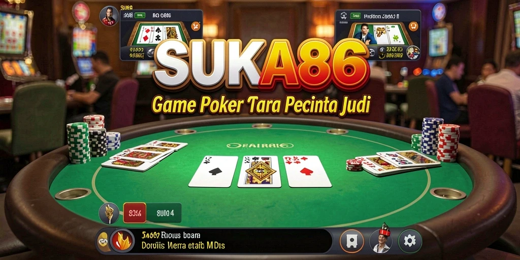 Tampilan gameplay Poker menegangkan di SUKA86 dengan grafik yang menarik.