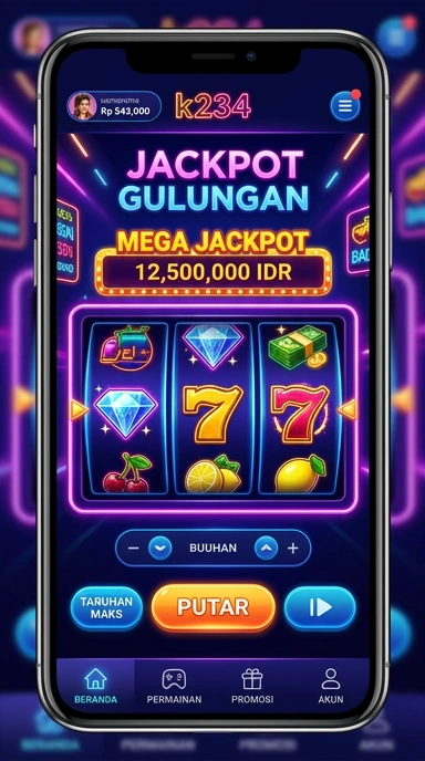 Tampilan antarmuka pengguna k234 yang sederhana.